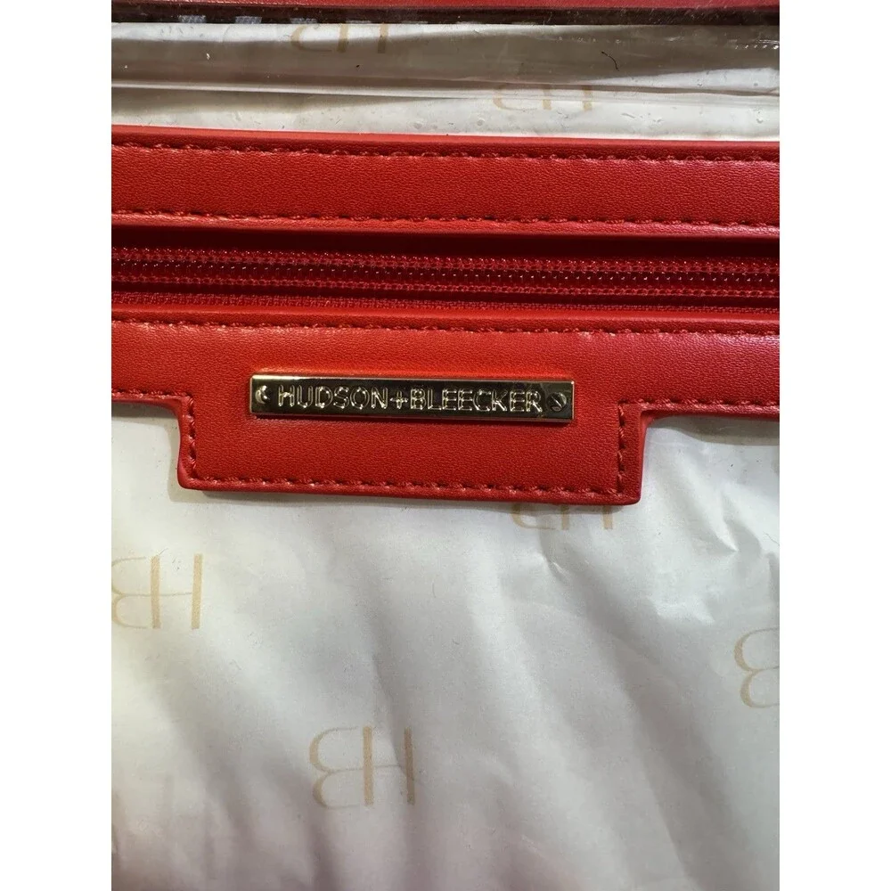 New Red Leather Hudson + Bleeker Purse Hand Bag Crossbody Strap Multi Use